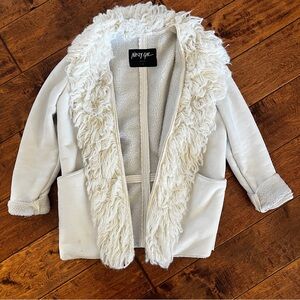 Almost Famous White Sherpa Jacket size S